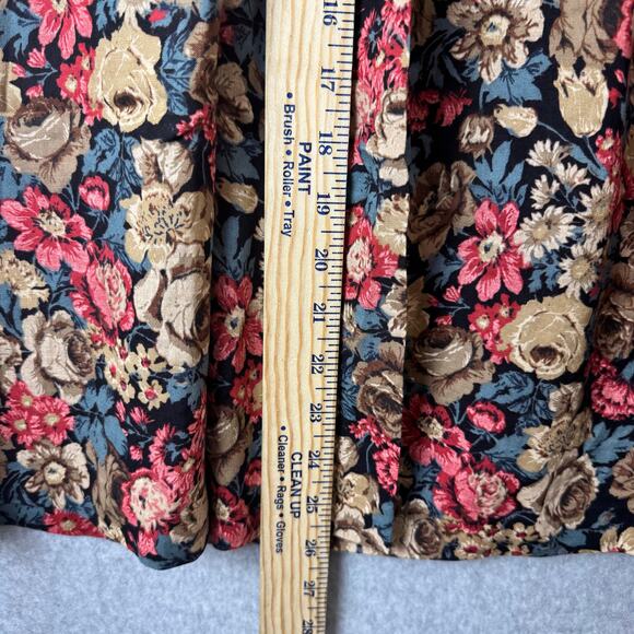 La Bene Vintage Outfit Women’s Large Floral Bohemian Top & Midi Skirt Romantic - Picture 11 of 16